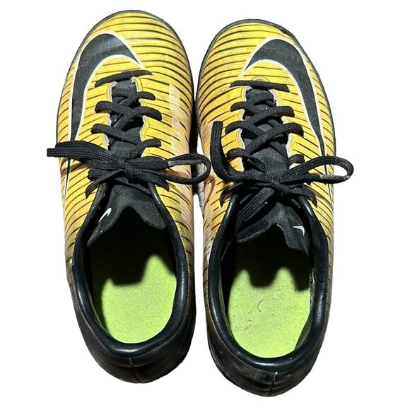 Nike Futsal Mercurial X Futsal Soccer Boys size 4 Orange Yellow Black - Picture 5 of 6